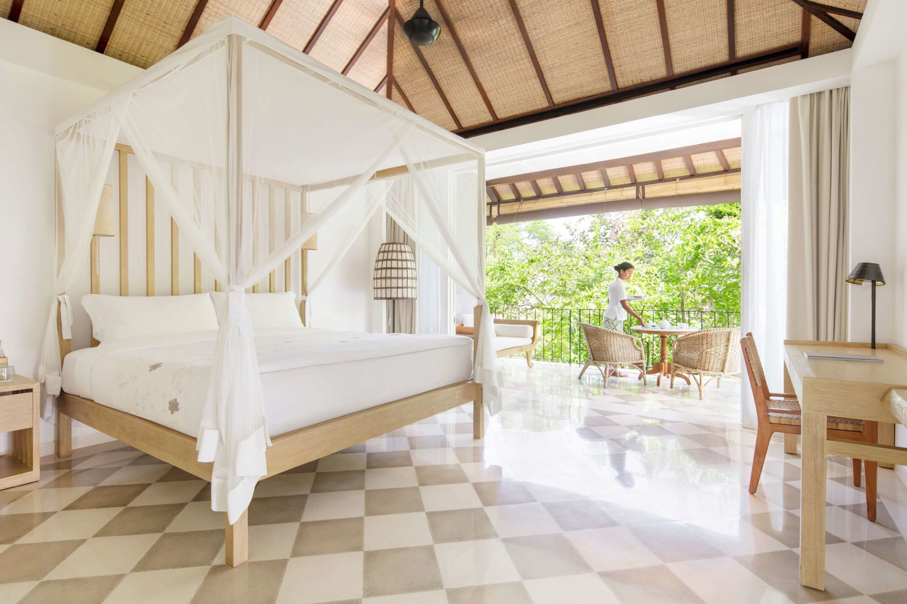 A Bed With A Canopy
