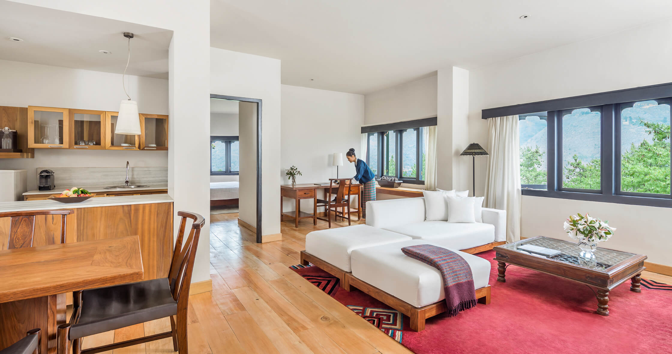 Expansive living room