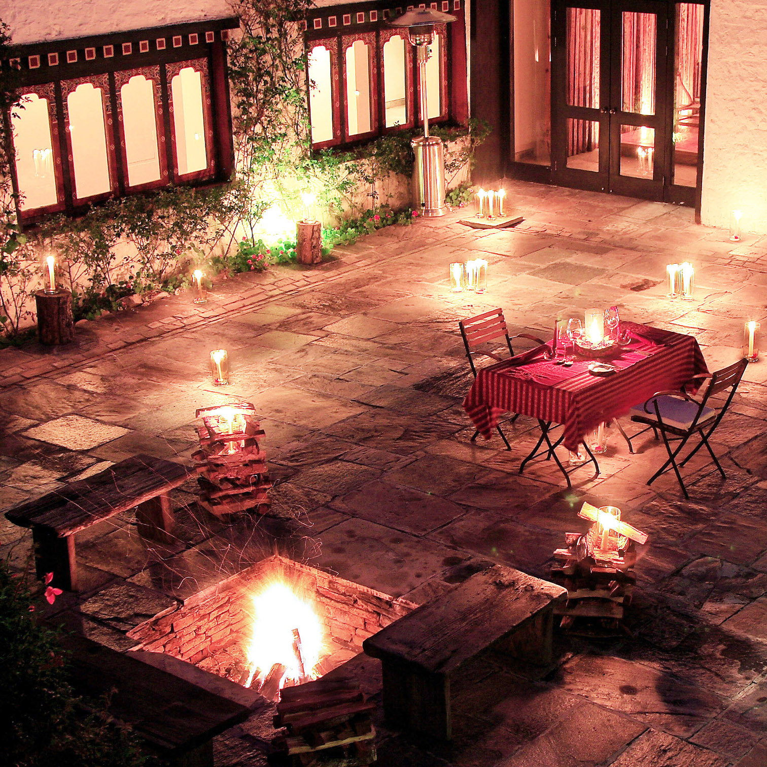 A Table With Candles On It